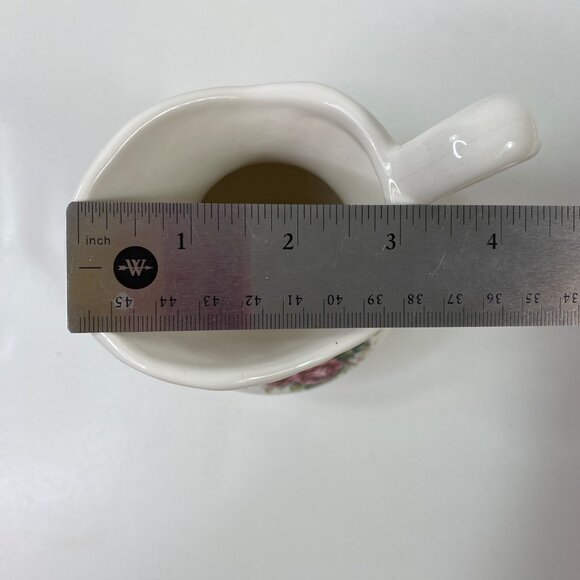 VB Athena Floral Ceramic Pitcher Basin Set Pink Rose Design Decor Vintage - Picture 9 of 11